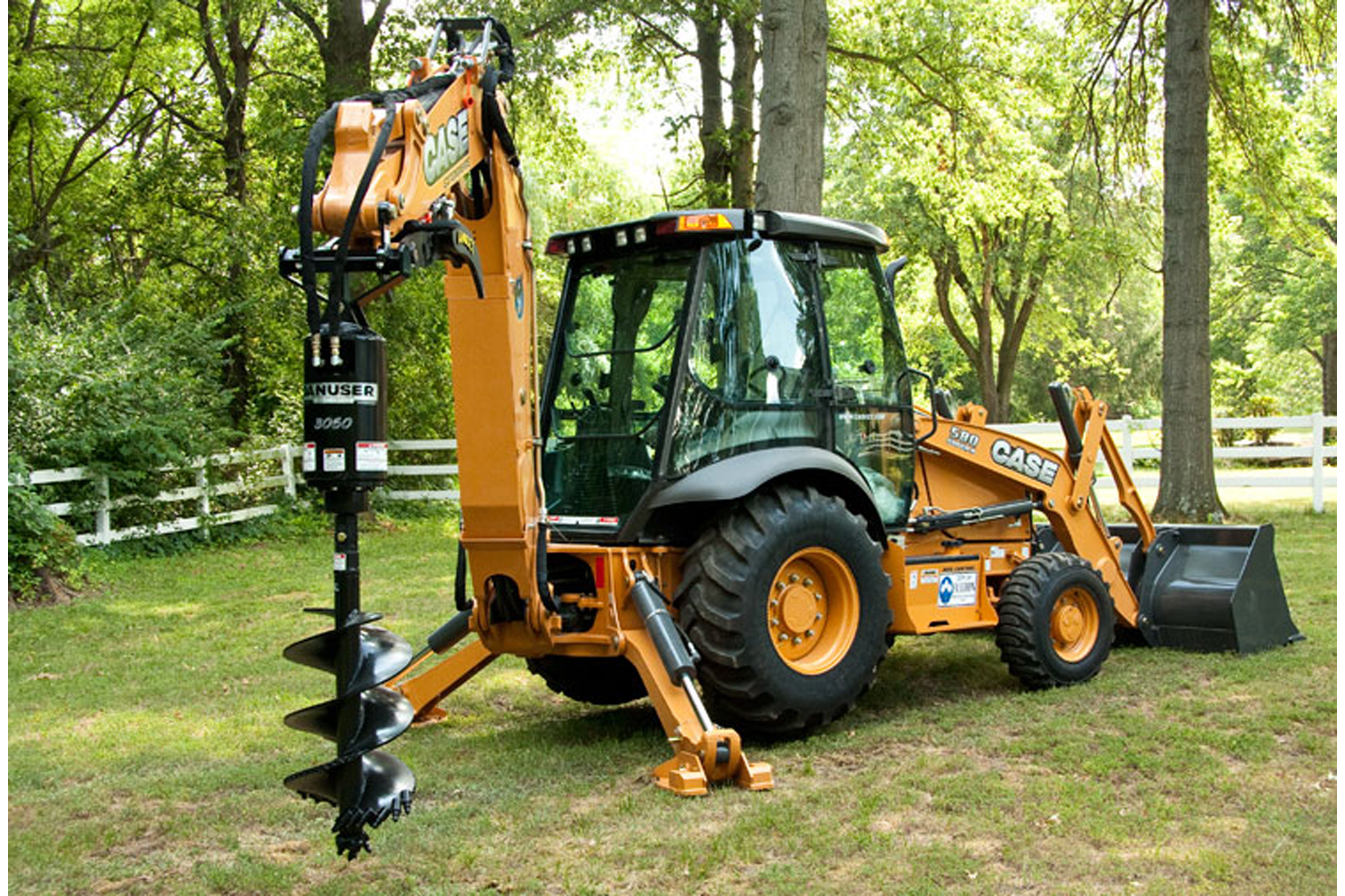 Backhoe Attachments, Auger