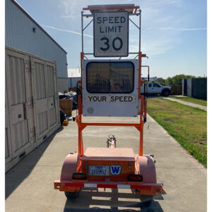 Digital Speed Limit Sign, Trailer-Mounted