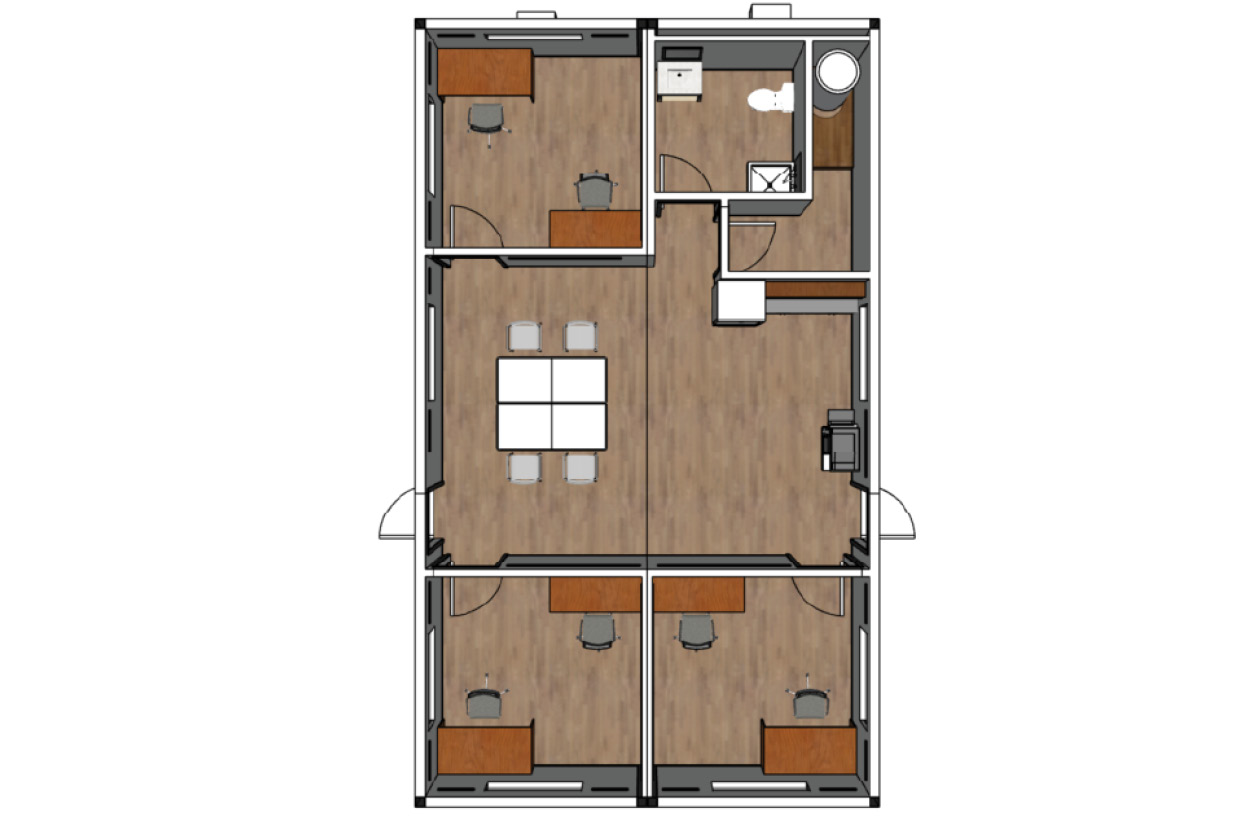 Modular Office Complex, 2-Units, 960 SF - Image 3
