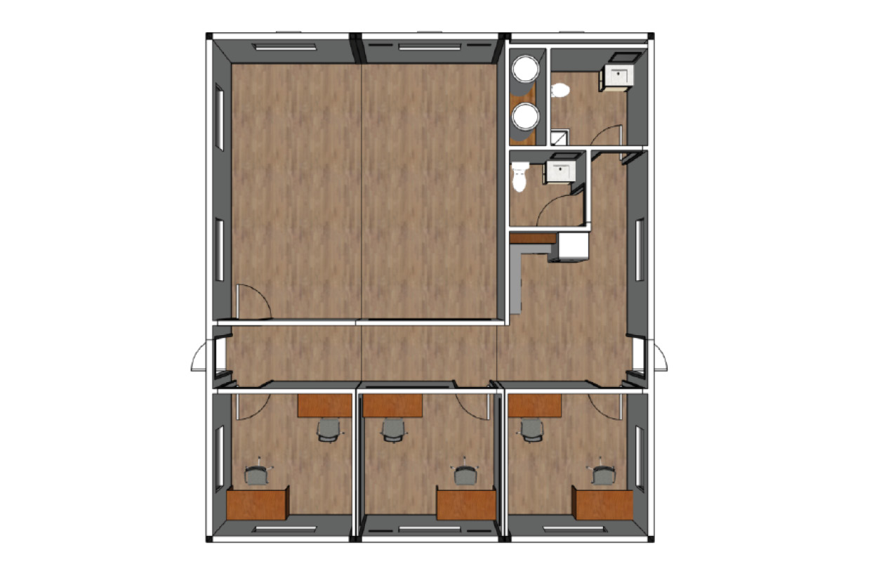 Modular Office Complex, 3-unit, 1440 SF - Image 3