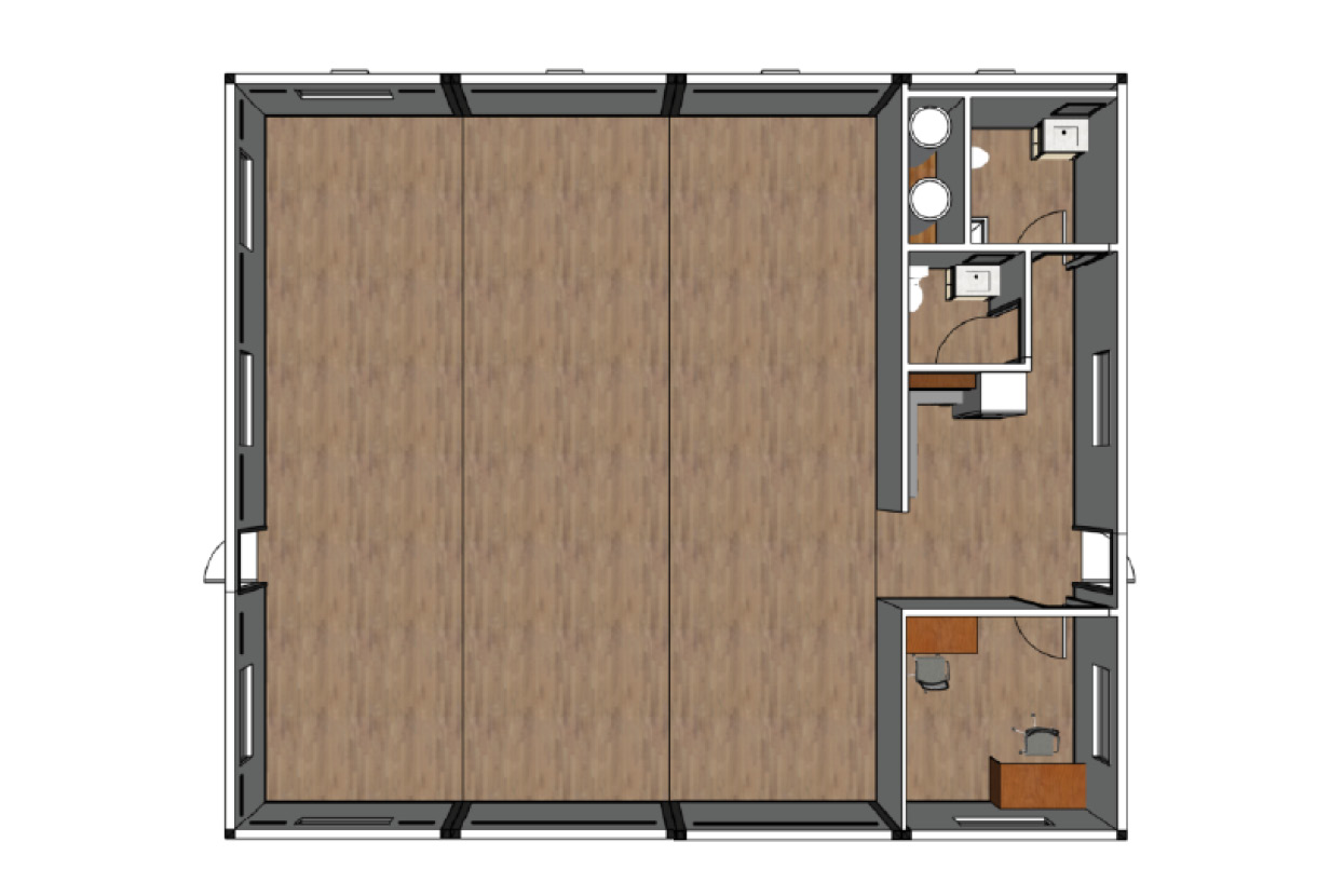 Modular Office Complex, 4-unit, 1920 SF - Image 3