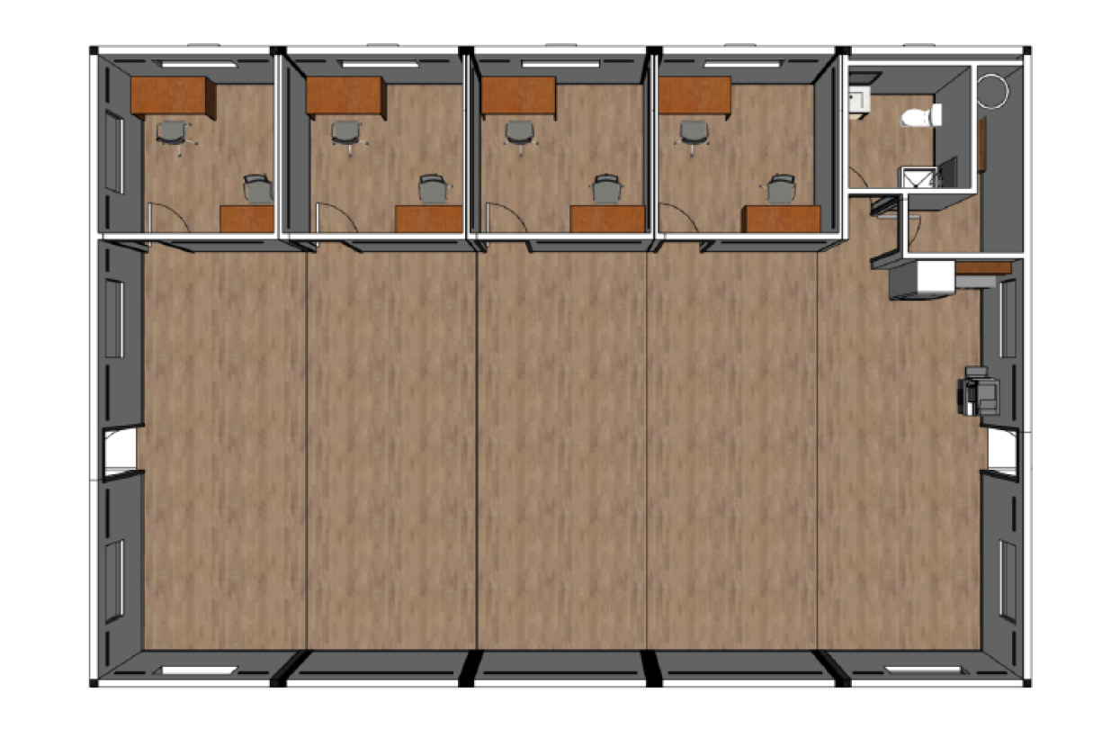 Modular Office Complex, 5-unit, 2400 SF - Image 3