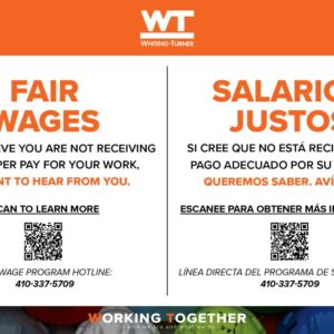 Sign, Fair Wages