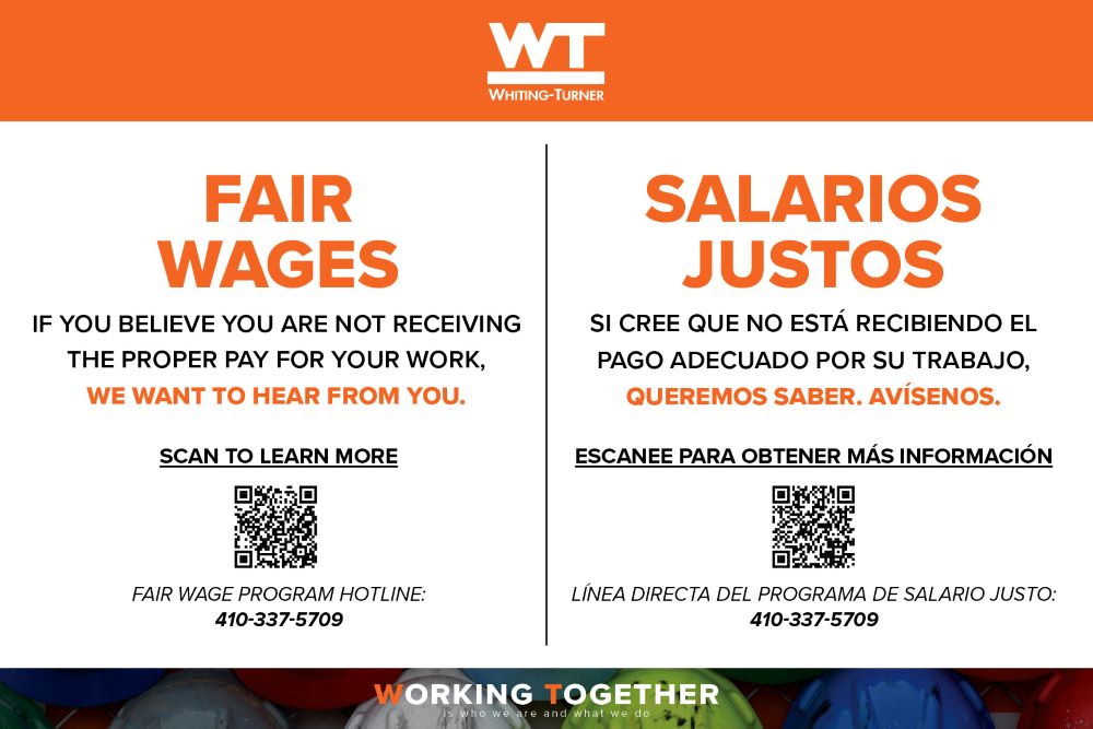Sign, Fair Wages