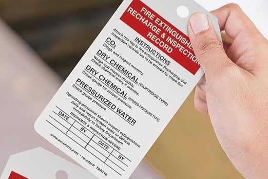 Fire Extinguisher Tags (10-Pack)