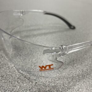 Safety Glasses, Clear, Logo