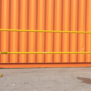 Portable Guardrail System, 10 ft Rail Section