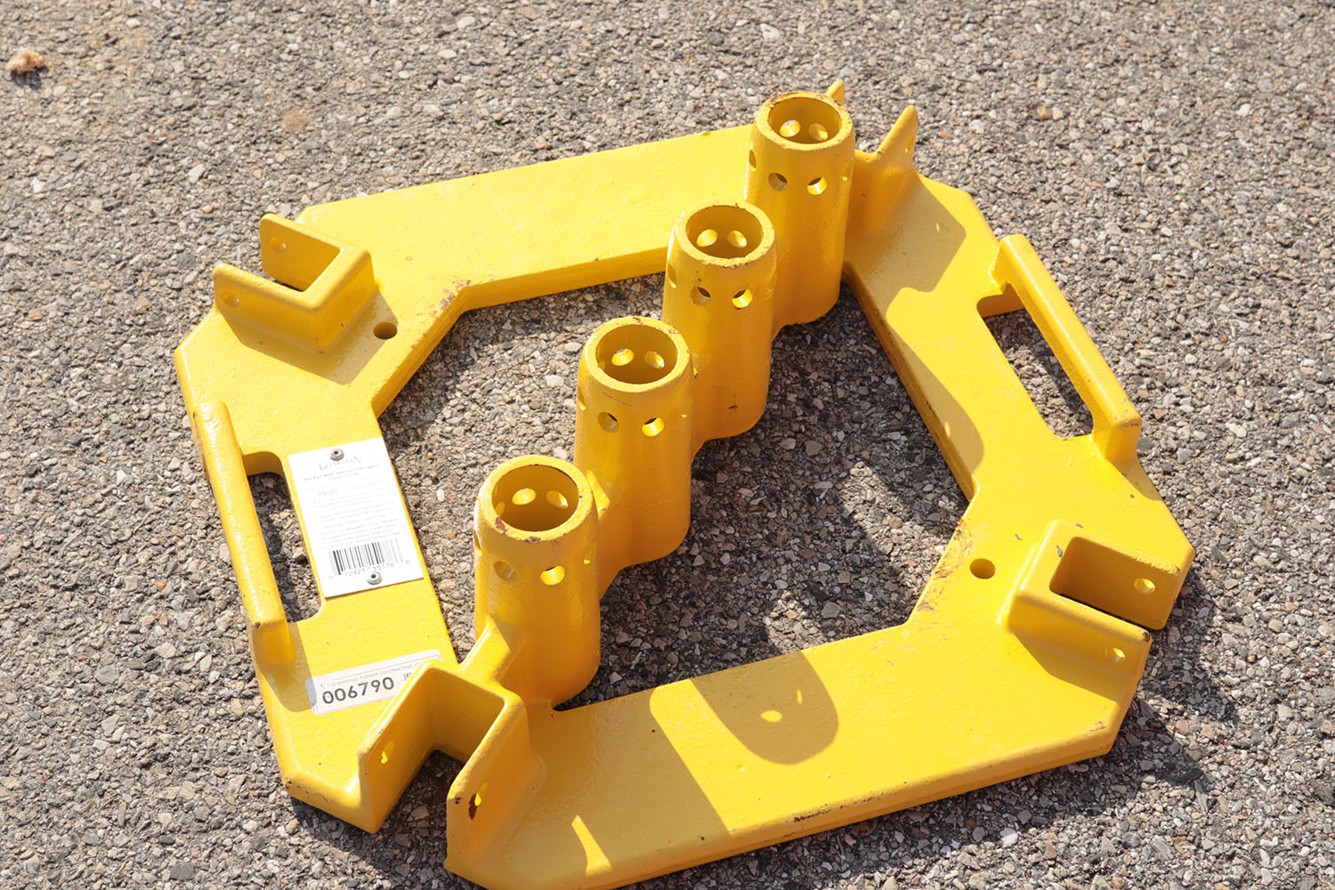 Base Plates for Portable Guardrail System