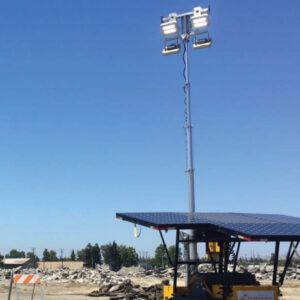 Solar LED Light Tower, 560W, 10kWh