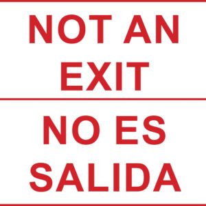 Not an Exit, Bilingual