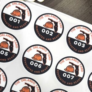 Printed Hard Hat Stickers