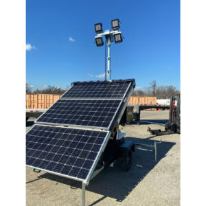 Solar LED Light Tower, 360W, 10kWh