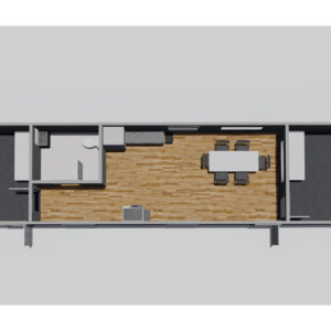 Office Trailers, 12 x 60-69 ft